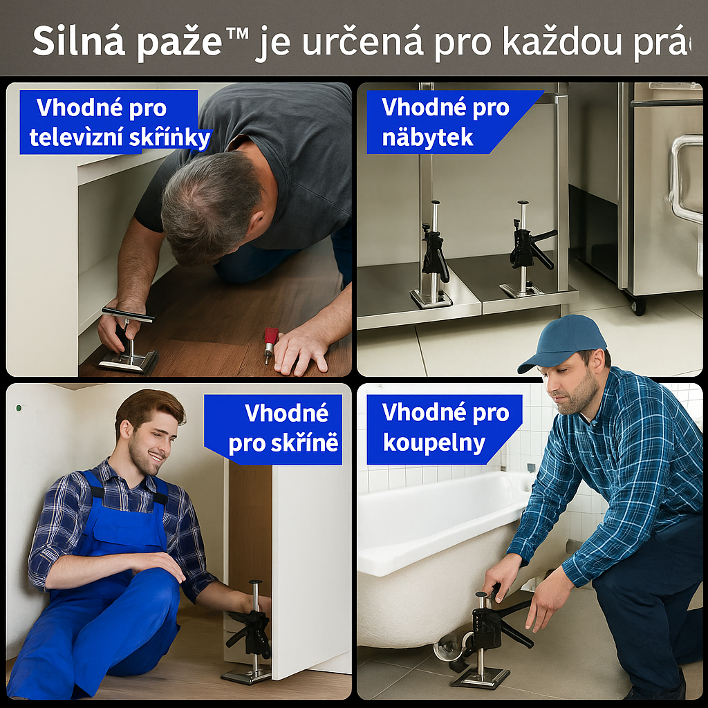 Silná paže Lifting Aid | Prevence bolesti zad s nosností 150 kg z robustní nerezové oceli