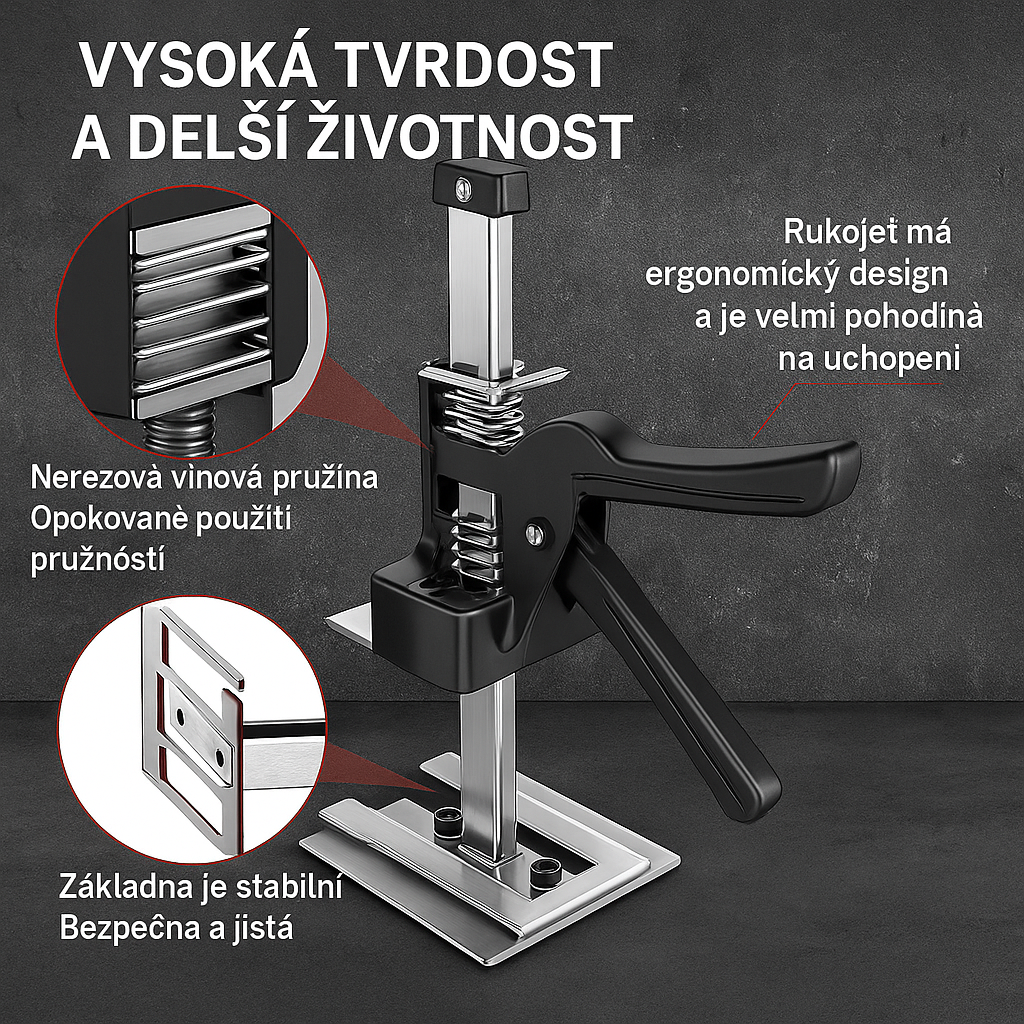 Silná paže Lifting Aid | Prevence bolesti zad s nosností 150 kg z robustní nerezové oceli